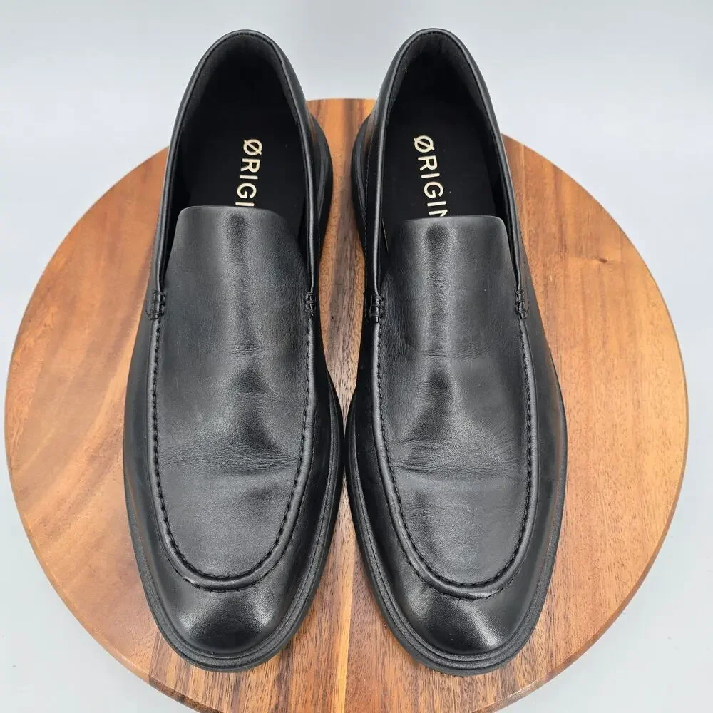 Cole Haan Shoes Mens 12 M Black Leather Venetian OriginalGrand Slip On Loafers
